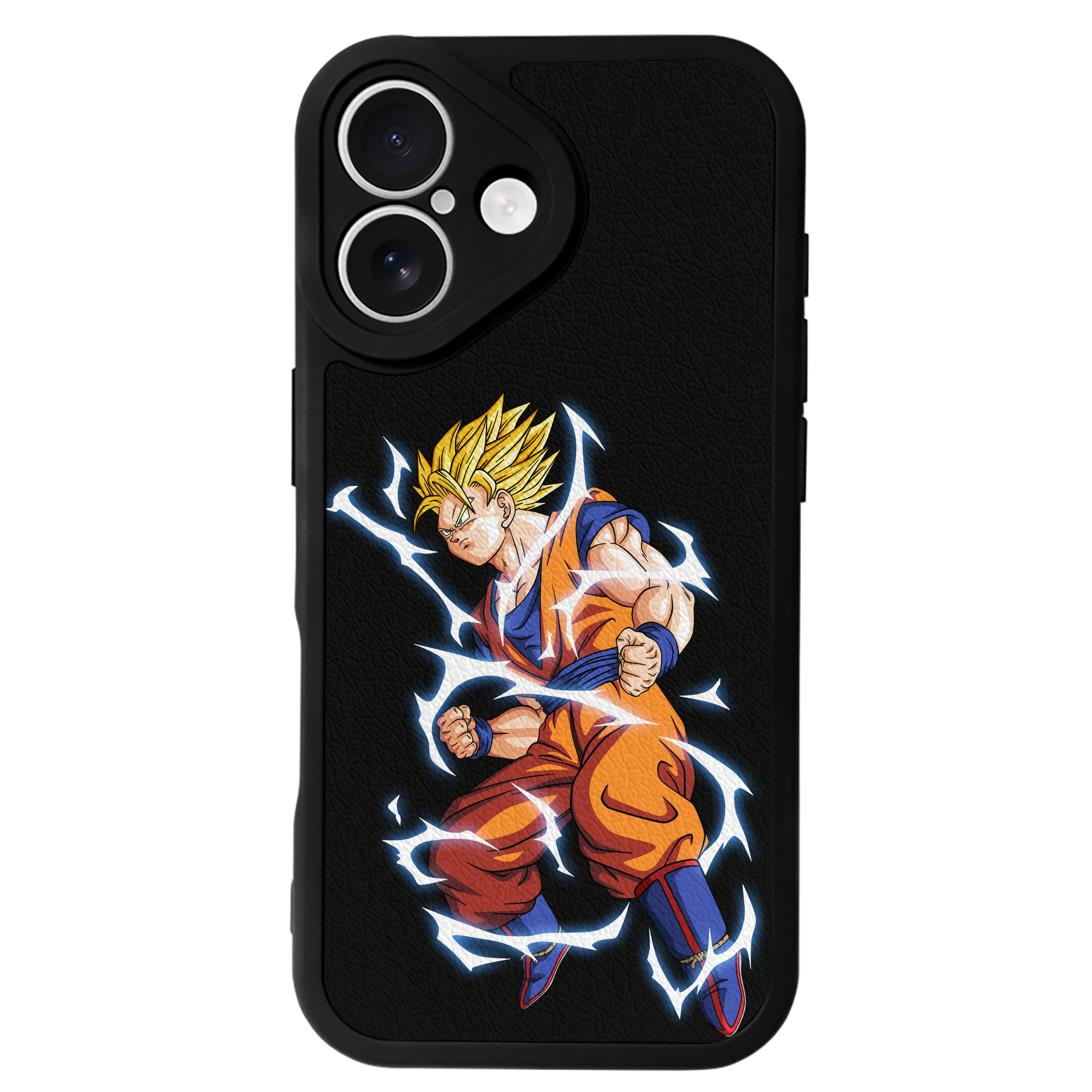 （画像用） ドラゴンボール 孫悟空（そん ごくう）Son Goku カカロット DRAGON BALL Kakarotto 【iPhone 16シリーズ対応】シリコンスマホケース（レザー調） 材質：シリコン